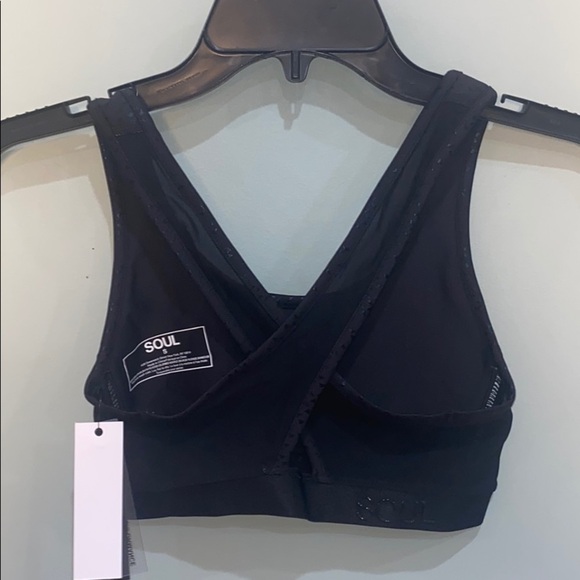 NWT SoulCycle Black Diamond Cut Sports Bra - Picture 5 of 8